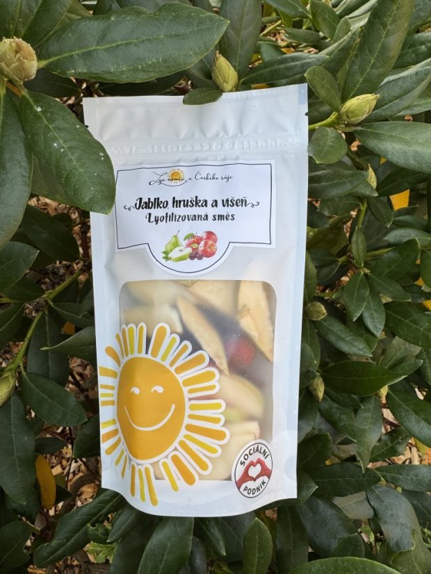 Lyofilizovaný mix - jablko, hruška, višeň