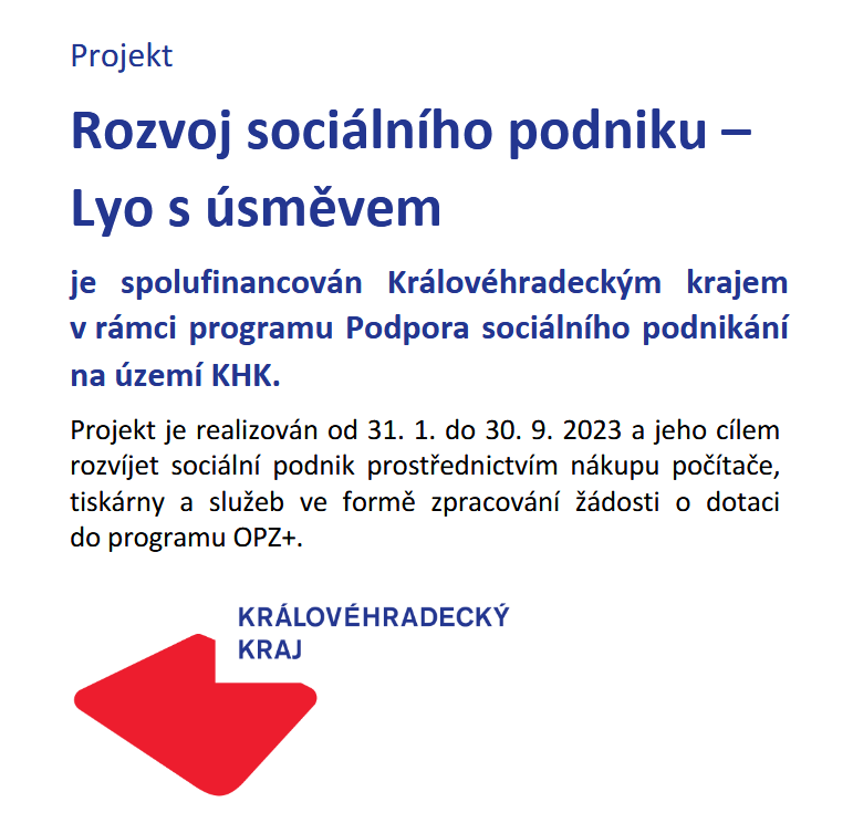 Rozvoj sociálního podniku – Lyo s úsměvem