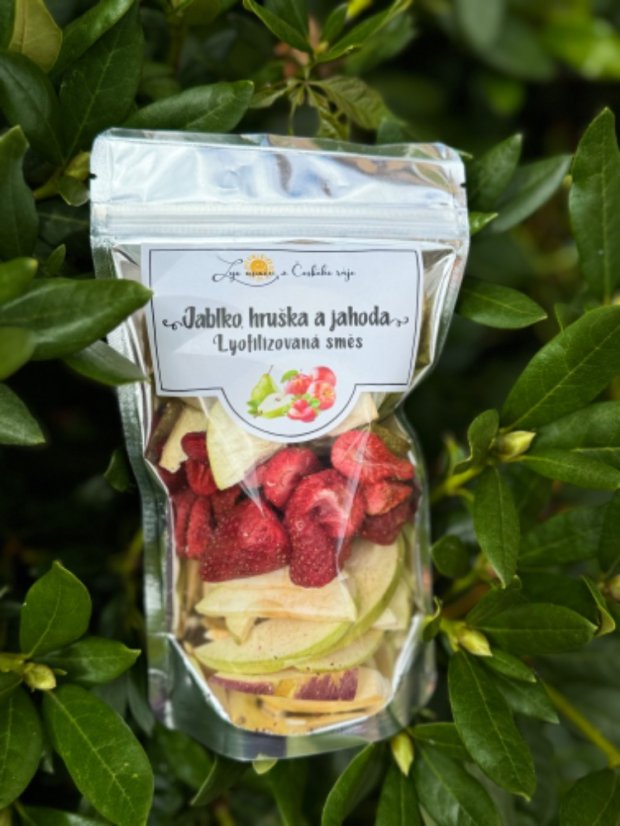Lyofilizovaný mix - jablko, hruška a jahoda