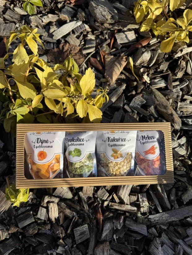 Krabička lyofilizované zeleniny 1