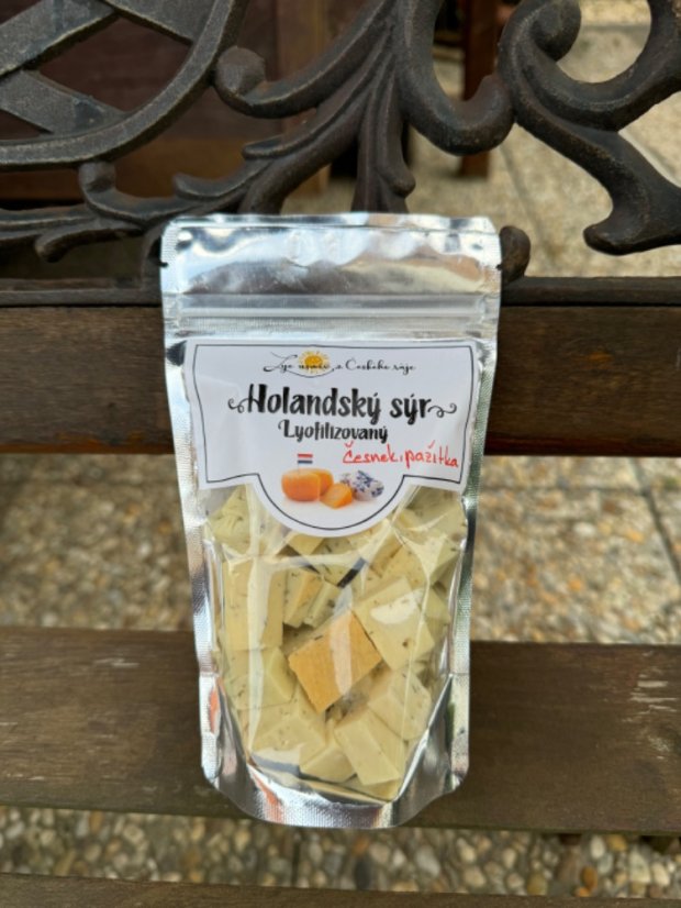 Lyofilizovaný sýr česnek, pažitka NL