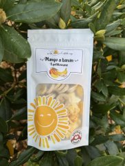 Lyofilizované mango a banán