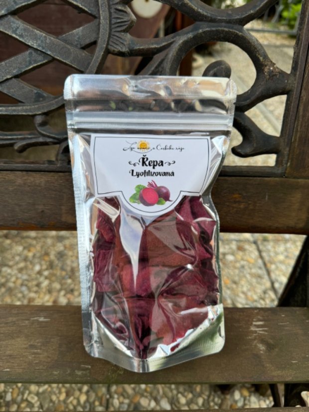 Lyofilizovaná červená řepa