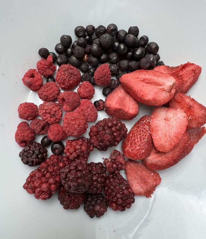 Lyofilizovaný mix - jahoda, malina, ostružina, borůvka