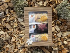 Vánoční krabička (3 druhy ovoce - ozdobná)