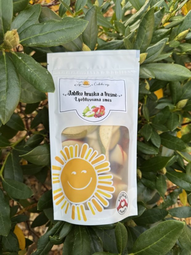 Lyofilizovaný mix - jablko, hruška, třešeň