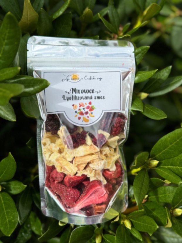 Lyofilizovaný mix - jahoda, ananas, ostružina
