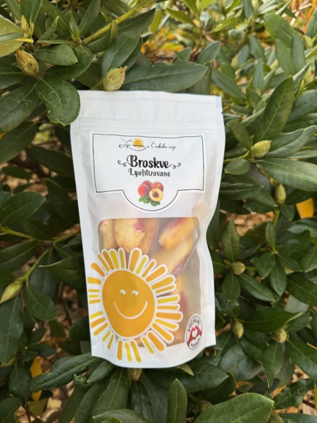 Lyofilizované broskve