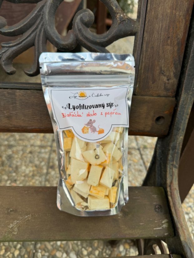 Lyofilizovaný sýr - Blaťácké zlato s pepřem